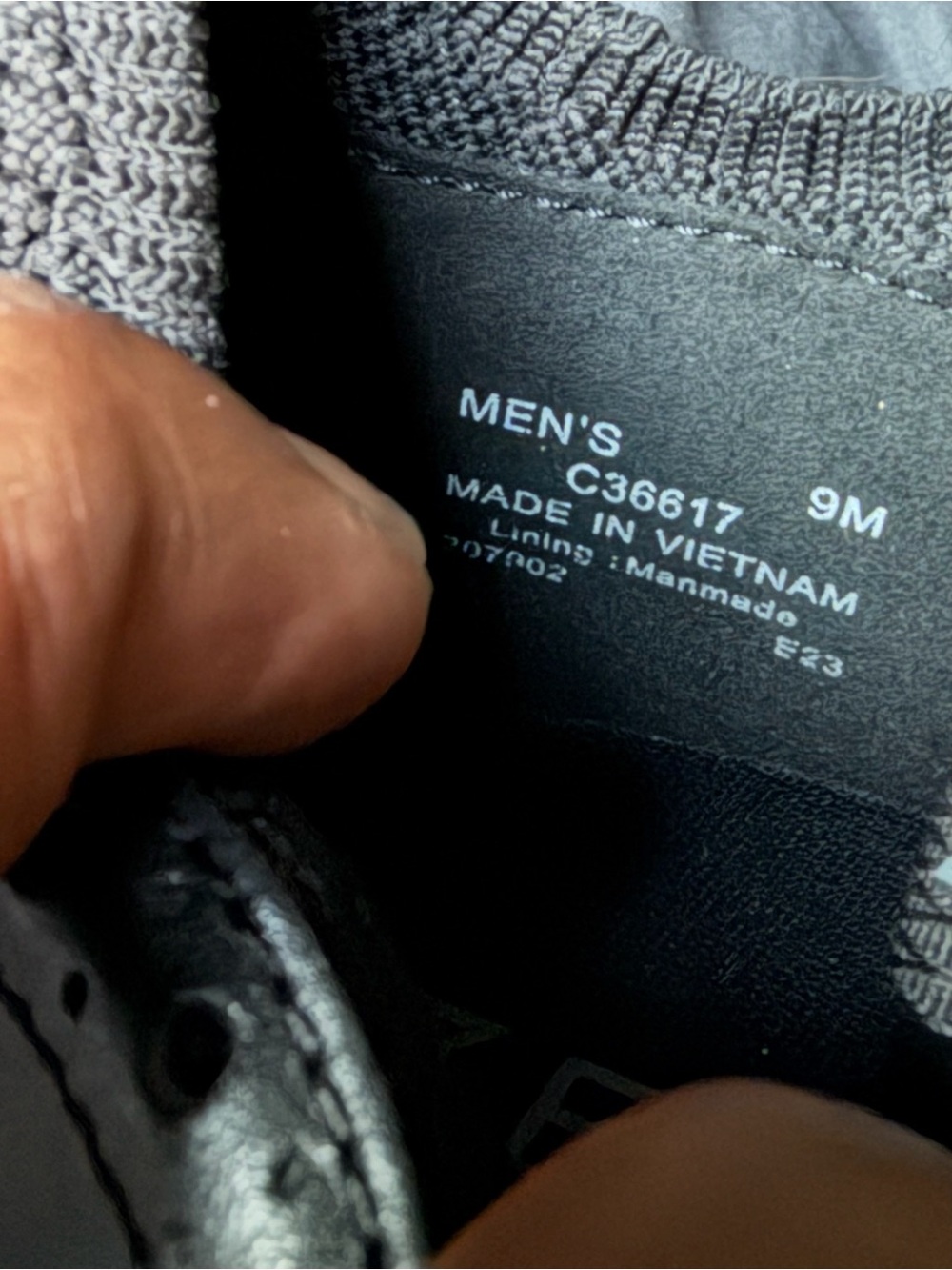Cole Haan Men's Black Knit Lace-Up Sneakers with Textured Sole - Picture 2 of 2